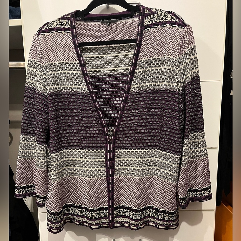 Ming Wang (XL) Mosaic Stitch Jacket